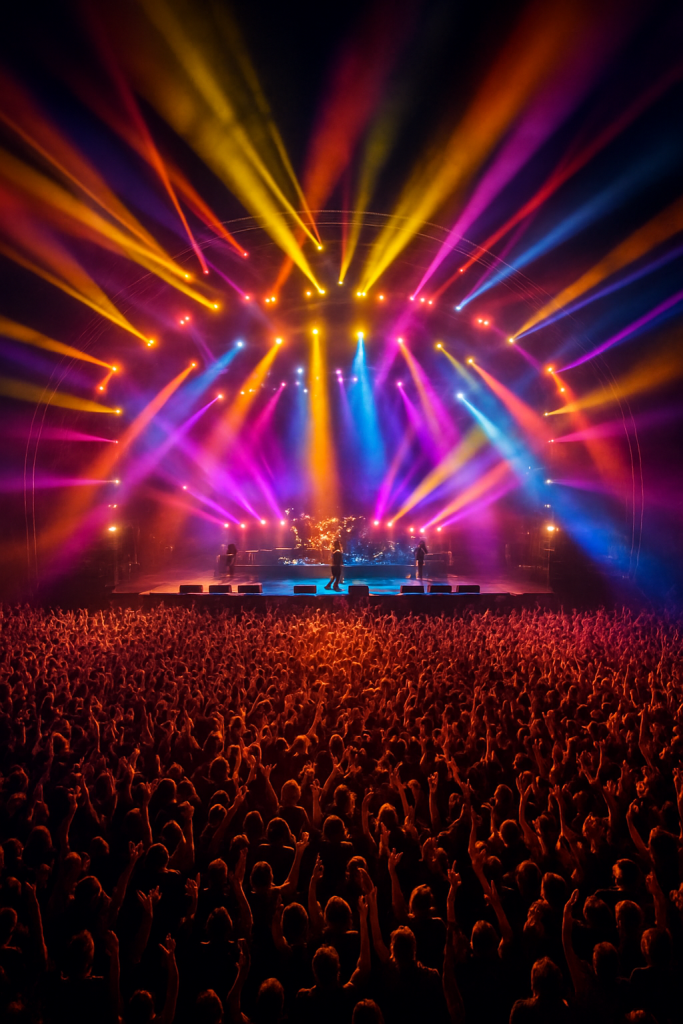 People are enjoying live music in one of the exclusive concerts