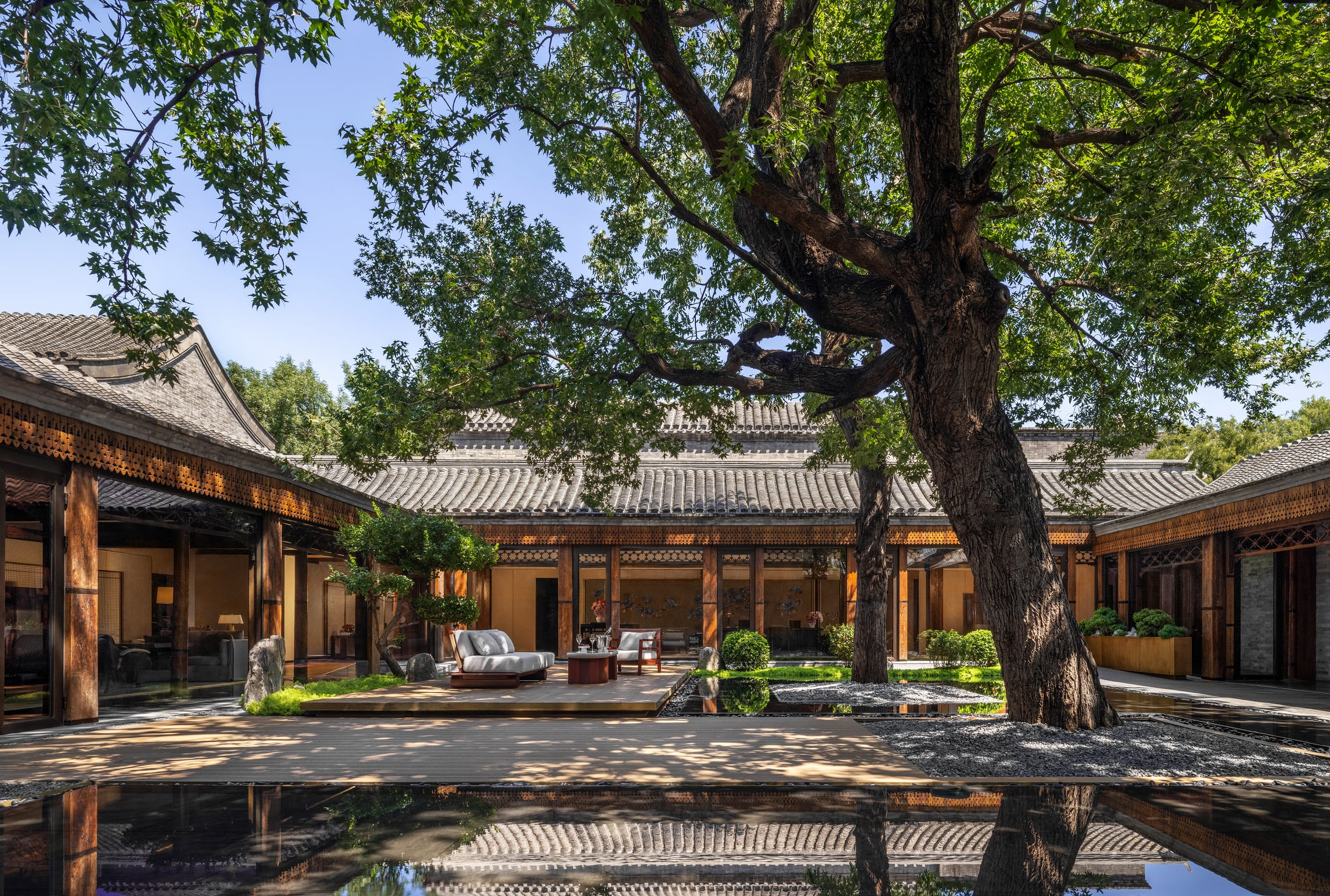 Traditional architecture at Mandarin Oriental Beijing