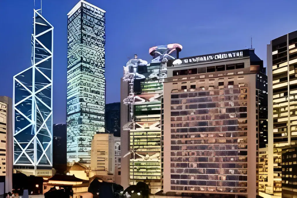 Mandarin Oriental Hong Kong exterior overlooking Victoria Harbour in Central district