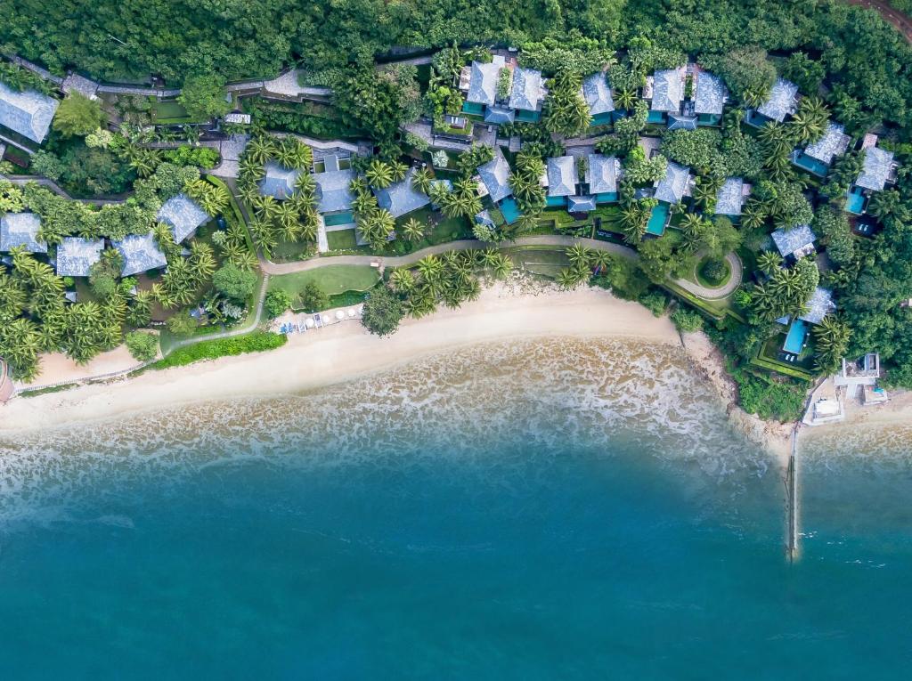 Mandarin Oriental Sanya beachfront resort surrounded by tropical gardens on Hainan Island