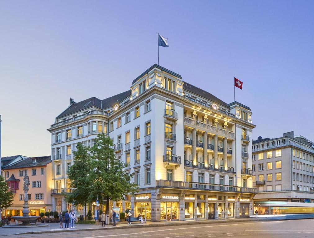 Mandarin Oriental Savoy Zurich exterior, elegant facade in central Zurich